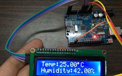 Mixly米思齐arduino编程+LCD1602+DHT11温湿度计的制作方法 开源